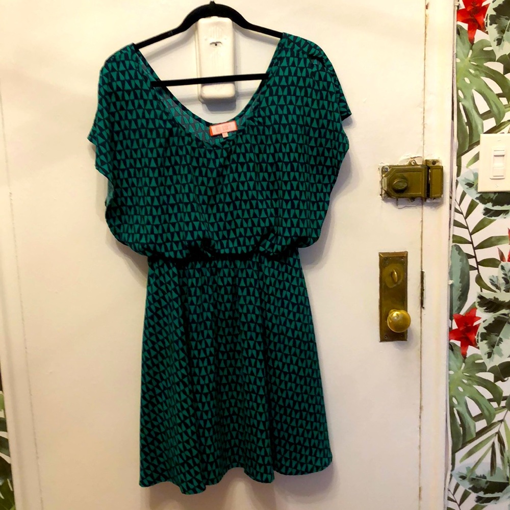 Best Society NWOT Fit and Flare Retro Dress Ruffle